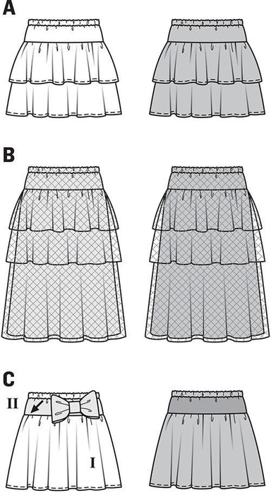 BD9442 Child Skirts | Easy from Jaycotts Sewing Supplies