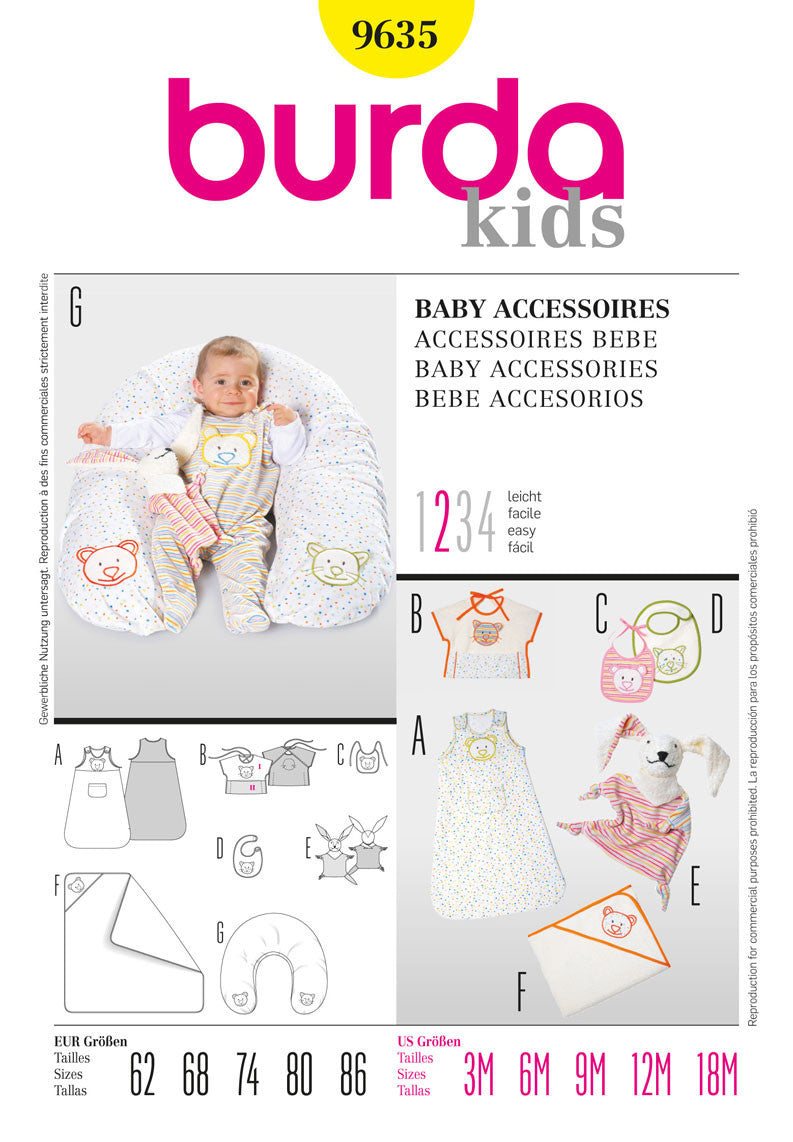 BD9635 Baby Accessories | Easy from Jaycotts Sewing Supplies