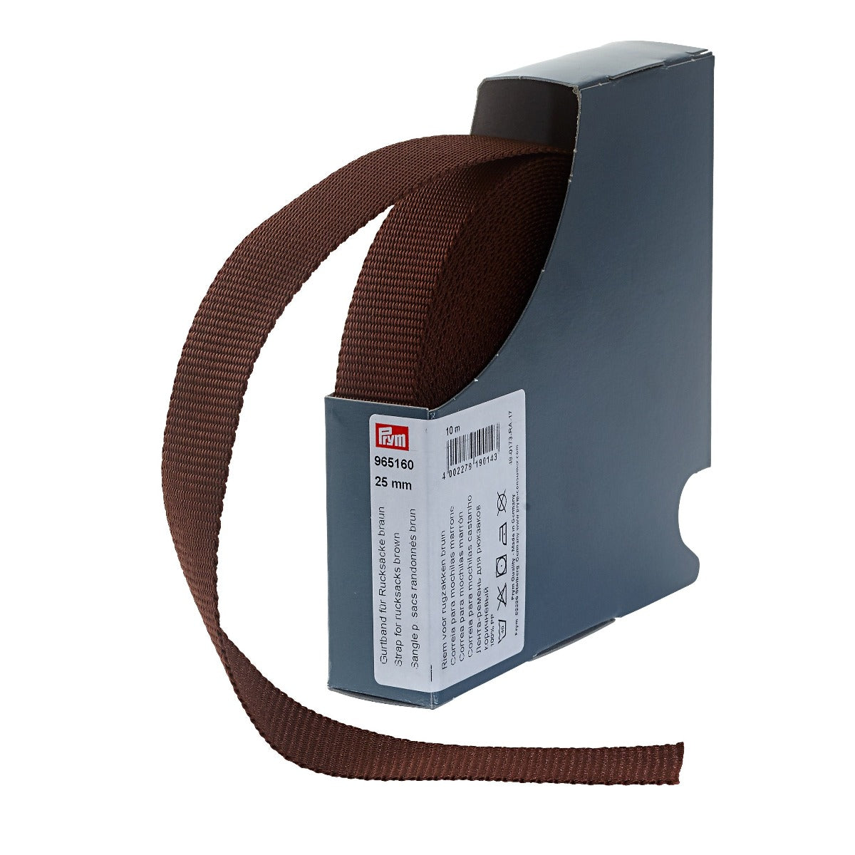 Brown Strapping for Rucksacks and bags by Prym from Jaycotts Sewing Supplies