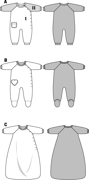 BD9782 Babies' Onesie & Sleeping Bag | Very Easy from Jaycotts Sewing Supplies