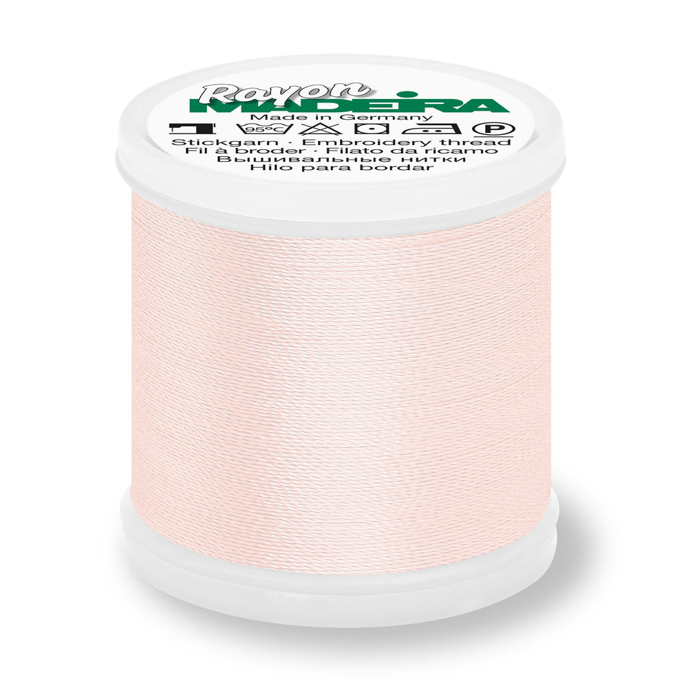 Madeira Rayon 40 Embroidery Thread 200m #1013 Pale Pink from Jaycotts Sewing Supplies