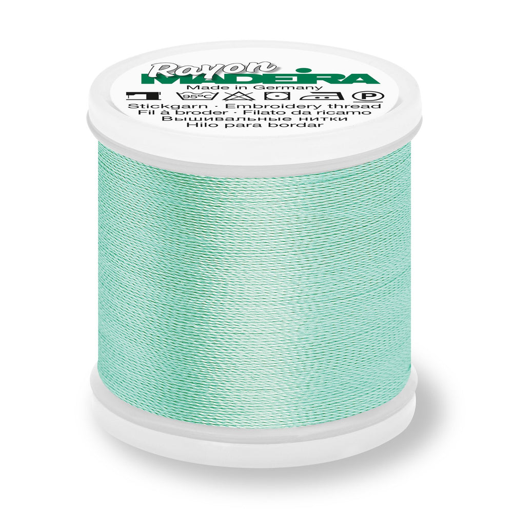 Madeira Rayon 40 Embroidery Thread 200m #1047 Sea Foam Green from Jaycotts Sewing Supplies