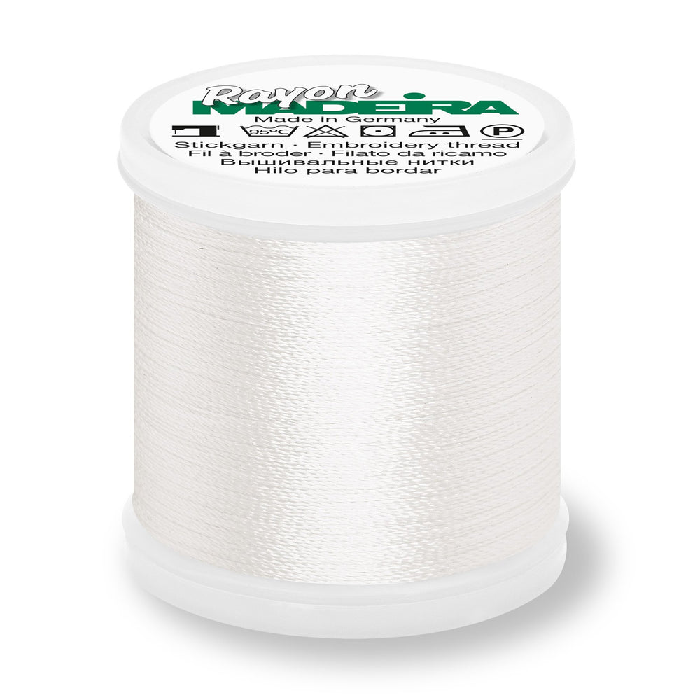 Madeira Rayon 40 Embroidery Thread 200m #1071 Ghost White from Jaycotts Sewing Supplies