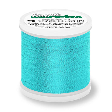 Madeira Rayon 40 Embroidery Thread 200m #1094 Bright Turquoise from Jaycotts Sewing Supplies