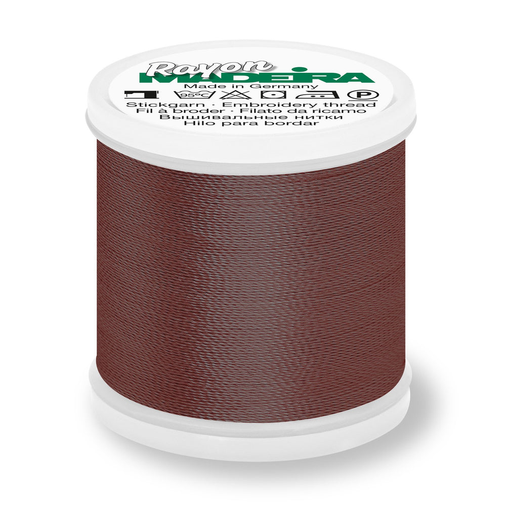 Madeira Rayon 40 Embroidery Thread 200m #1145 Mahogany from Jaycotts Sewing Supplies