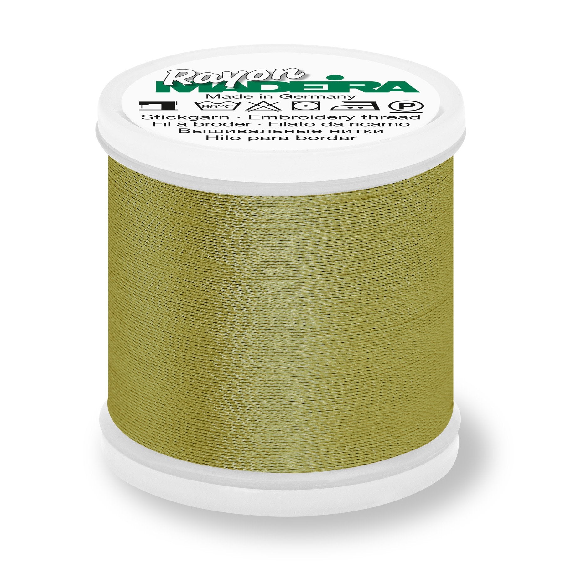 Madeira Rayon 40 Embroidery Thread 200m #1190 Gold Green from Jaycotts Sewing Supplies