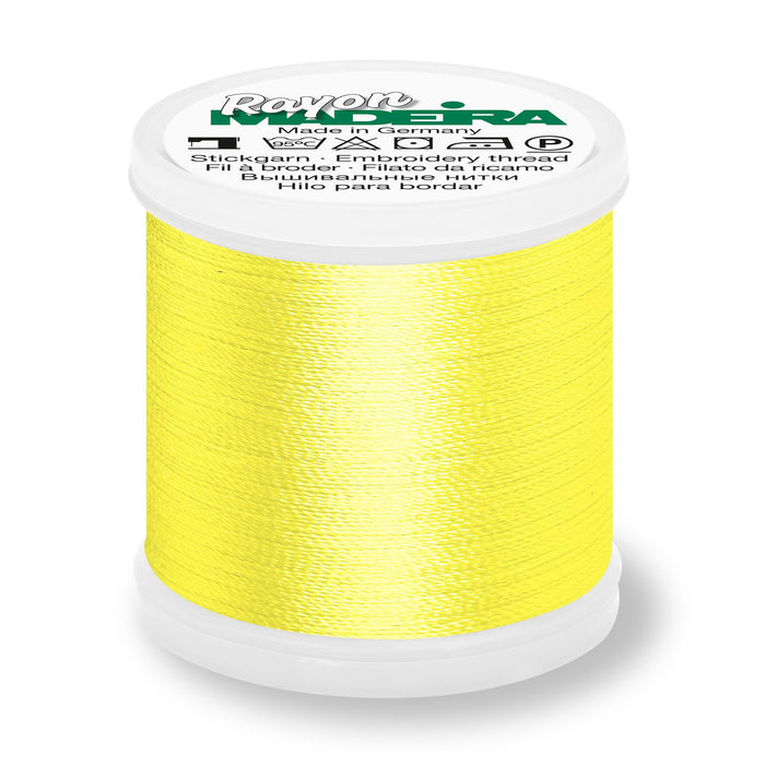 Madeira Rayon 40 Embroidery Thread 200m #1223 Yellow from Jaycotts Sewing Supplies