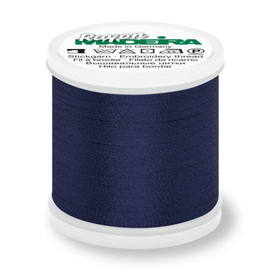 Madeira Rayon 40 Embroidery Thread 200m #1243 Navy from Jaycotts Sewing Supplies