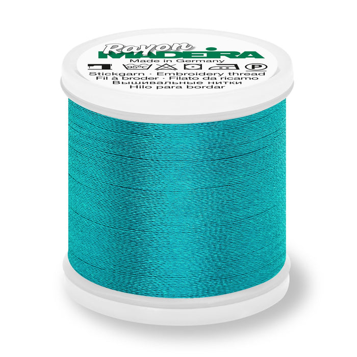 Madeira Rayon 40 Embroidery Thread 200m #1295 Bright Peacock from Jaycotts Sewing Supplies