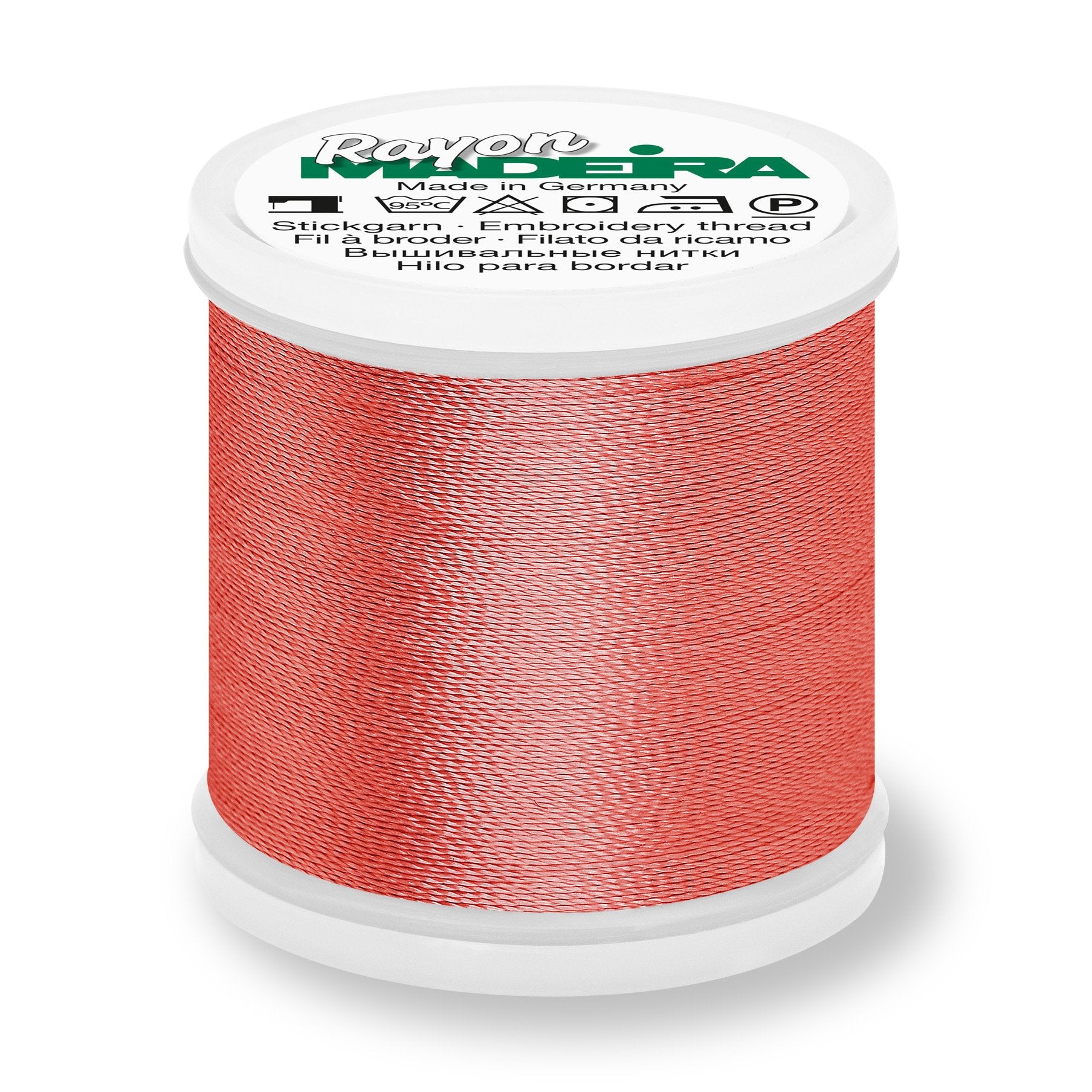 Madeira Rayon 40 Embroidery Thread 200m #1379 Red Orange from Jaycotts Sewing Supplies