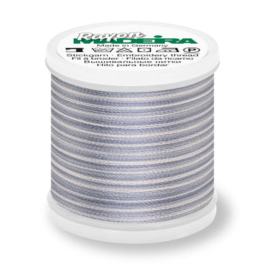 Madeira Rayon 40 Embroidery Thread 200m Multi #2017 Silvery Greys from Jaycotts Sewing Supplies
