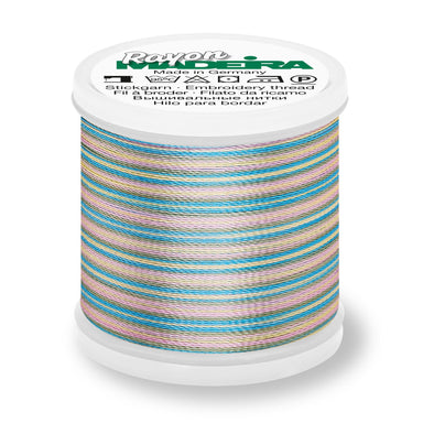 Madeira Rayon 40 Embroidery Thread 200m Multi #2103 Mint/Blue/Pink from Jaycotts Sewing Supplies
