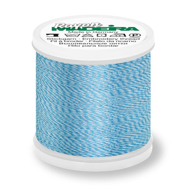 Madeira Rayon 40 Embroidery Thread 200m Melange #2216 Arctic Blue Melange from Jaycotts Sewing Supplies