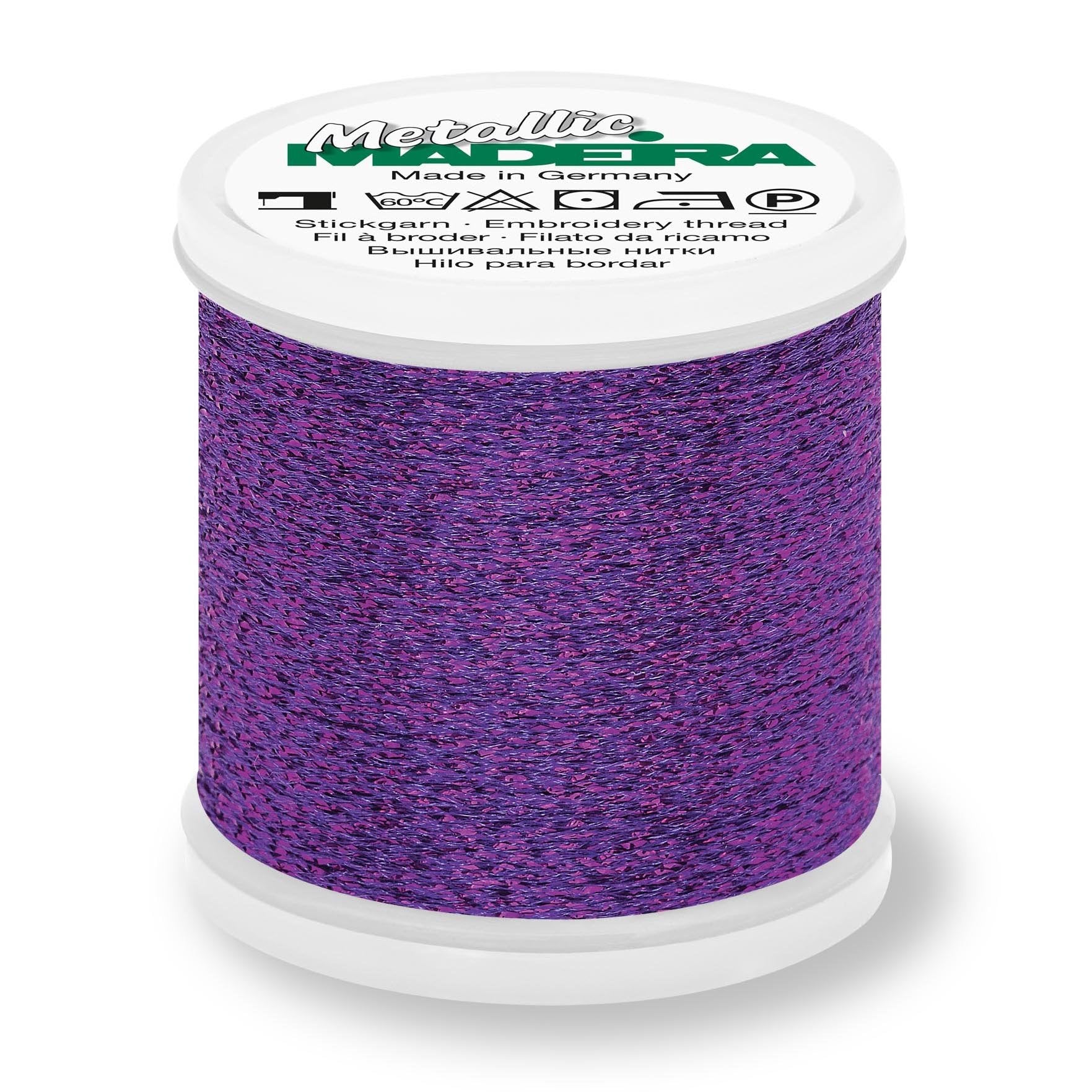 Madeira Textured Metallic Embroidery Thread, 200m Purple from Jaycotts Sewing Supplies