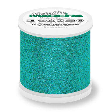 Madeira Textured Metallic Embroidery Thread, 200m Sea Green from Jaycotts Sewing Supplies
