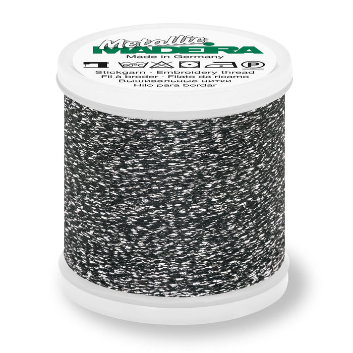 Madeira Textured Metallic Embroidery Thread, 200m Grey from Jaycotts Sewing Supplies