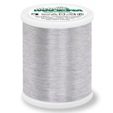 Madeira Smooth Metallic Embroidery Thread | Aluminium from Jaycotts Sewing Supplies