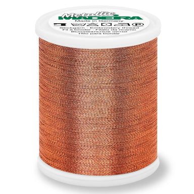 Madeira Smooth Metallic Embroidery Thread | Copper from Jaycotts Sewing Supplies