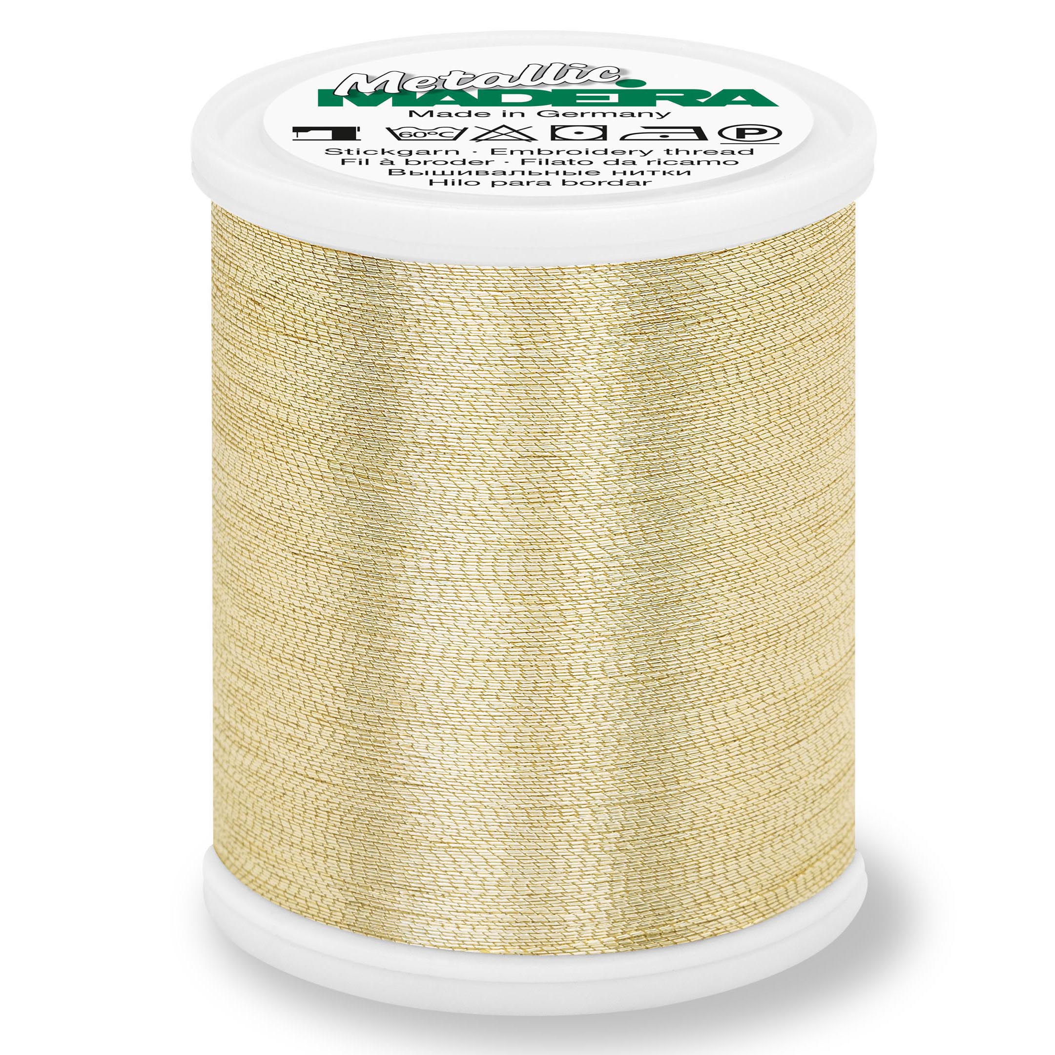 Madeira Smooth Metallic Embroidery Thread | Gold 3 from Jaycotts Sewing Supplies