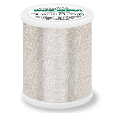 Madeira Smooth Metallic Embroidery Thread | Silver from Jaycotts Sewing Supplies