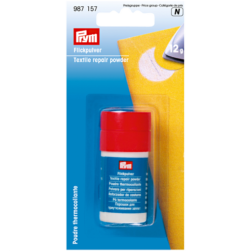 Prym TEXTILE REPAIR POWDER from Jaycotts Sewing Supplies