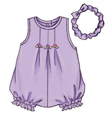 B3405 Infants' Dress, Top, Romper, Panties, Hat & Headband from Jaycotts Sewing Supplies