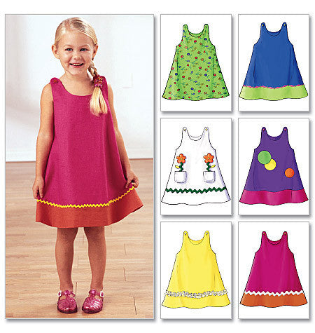 B3772 Toddler's and Children's Dress pattern from Jaycotts Sewing Supplies