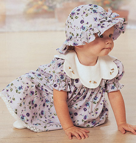 B4110 Infants' Dress, Panties, Jumpsuit & Hat from Jaycotts Sewing Supplies