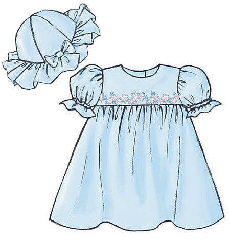 Butterick Sewing Pattern 3948 Baby/Infant Dress, Panties, Bonnet, Slip –  grammasbestbynancy