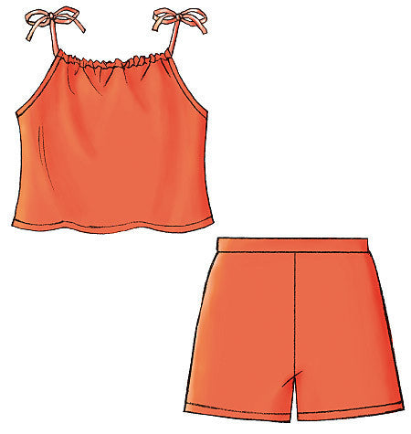 B4503 Girls' Top, Skort & Shorts | Very Easy from Jaycotts Sewing Supplies