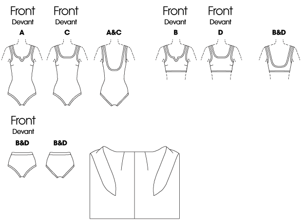 B4526 Misses' Swimsuit and Wrap | Easy from Jaycotts Sewing Supplies