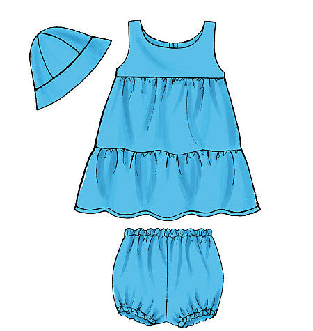 B5017 Infants' Top, Dress, Panties, Shorts, Pants & Hat from Jaycotts Sewing Supplies