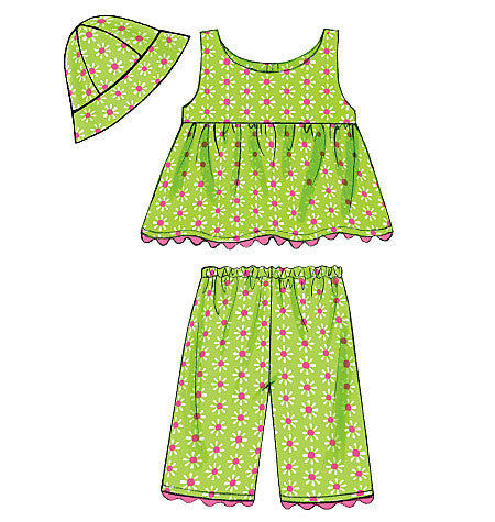 B5017 Infants' Top, Dress, Panties, Shorts, Pants & Hat from Jaycotts Sewing Supplies