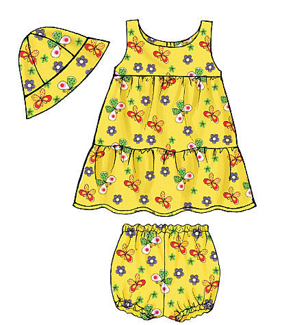 B5017 Infants' Top, Dress, Panties, Shorts, Pants & Hat from Jaycotts Sewing Supplies