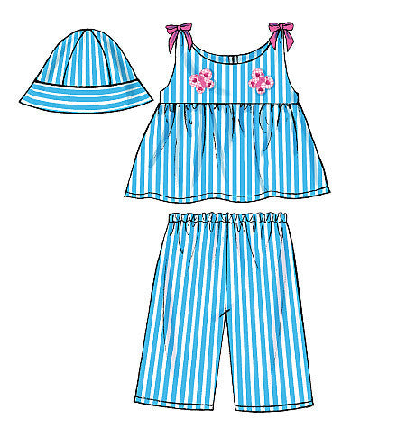 B5017 Infants' Top, Dress, Panties, Shorts, Pants & Hat from Jaycotts Sewing Supplies