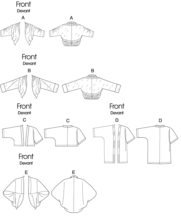 B5529 Misses' Jackets from Jaycotts Sewing Supplies