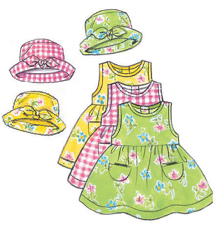 B5624 Infants' Dress, Jumper, Romper, Jumpsuit, Panties, Hat & Bag from Jaycotts Sewing Supplies