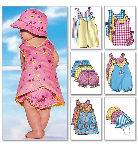 B5625 Infants' Romper, Jumper, Panties & Hat from Jaycotts Sewing Supplies