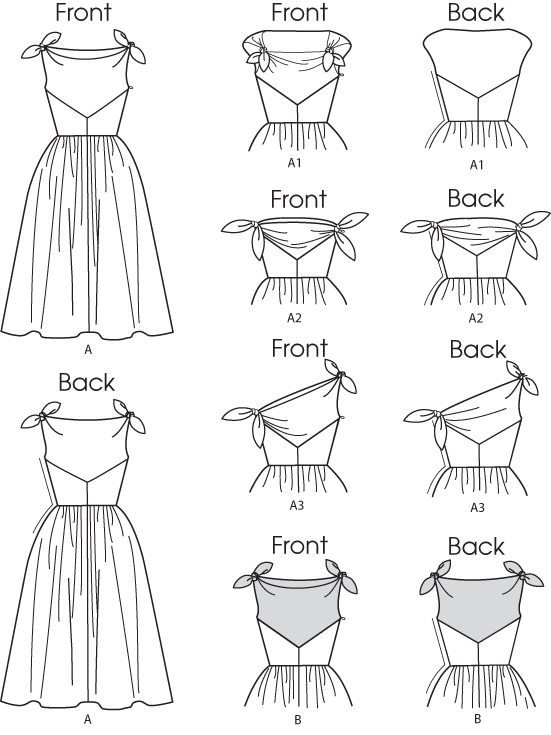 B5708 Misses' Dress | Easy | Vintage from Jaycotts Sewing Supplies