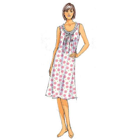 B5792 Misses' nightwear sewing pattern Top, Gown & Pants from Jaycotts Sewing Supplies
