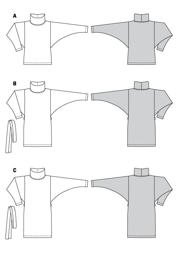Burda 6074 Top, Dress Pattern from Jaycotts Sewing Supplies