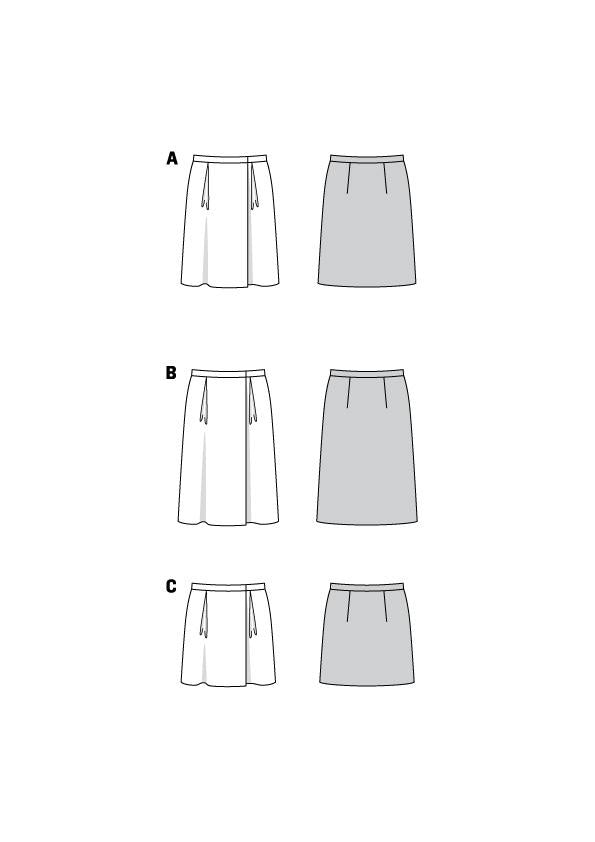 Burda Sewing Pattern 6084 Wrap Skirt from Jaycotts Sewing Supplies