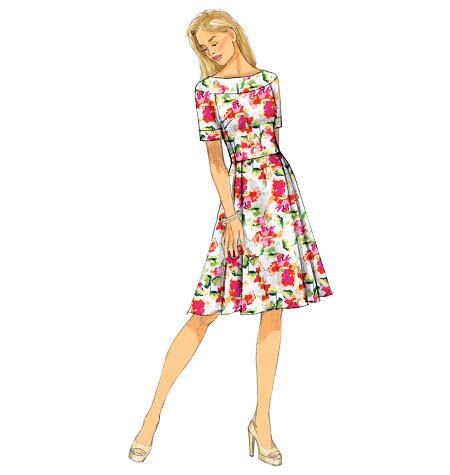 B6129 Misses'/Misses' Petite Dress | Easy from Jaycotts Sewing Supplies
