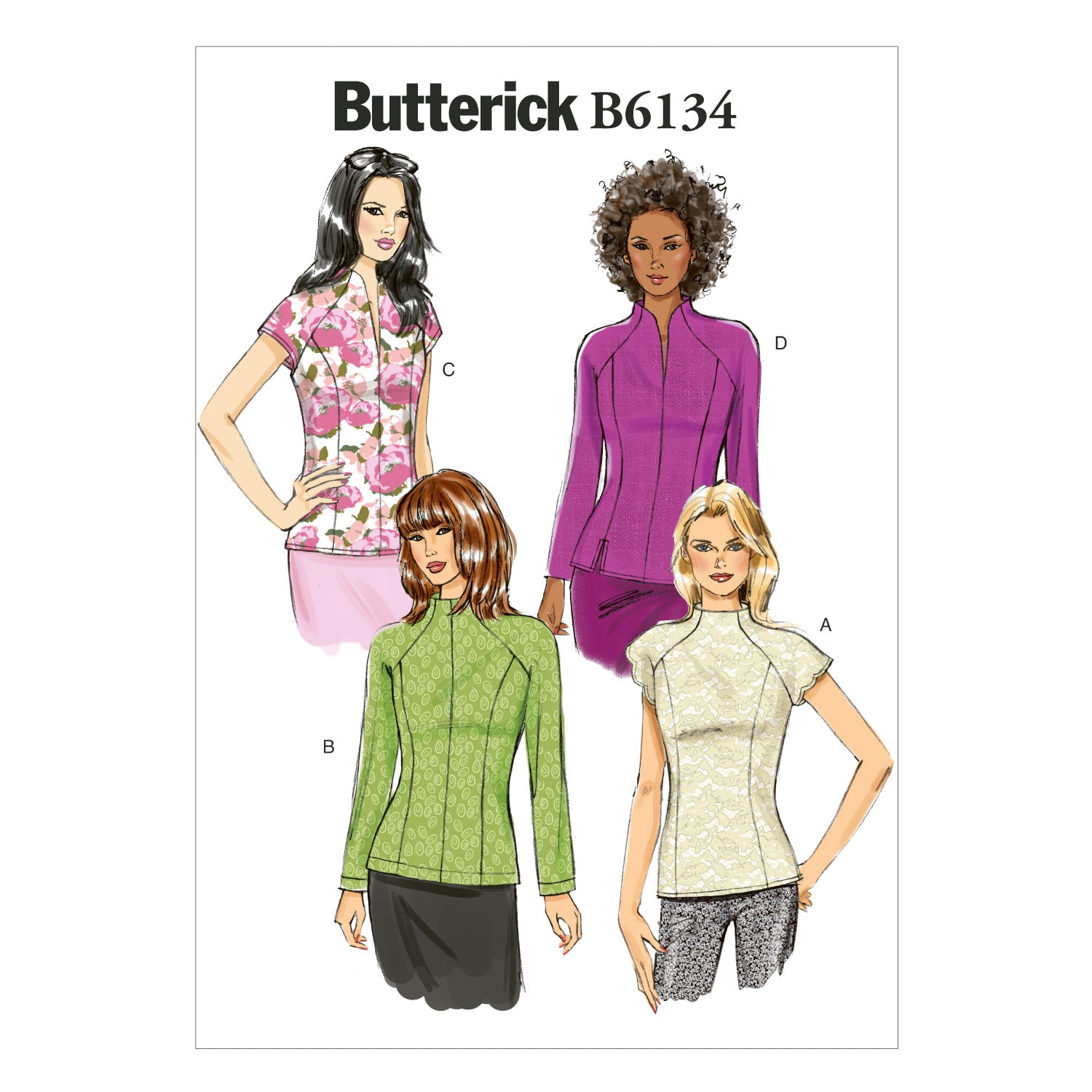 Butterick 6134 Misses' Top Pattern | Easy from Jaycotts Sewing Supplies