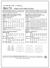 Butterick Pattern: B6179 Skirt & Culottes — Jaycotts.co.uk - Sewing ...