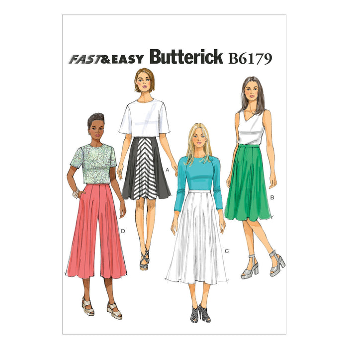 B6179 Misses' Skirt & Culottes from Jaycotts Sewing Supplies