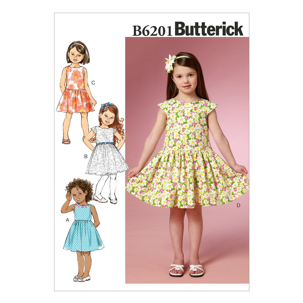 Butterick Pattern: B6201 Children's/Girls' Dress —