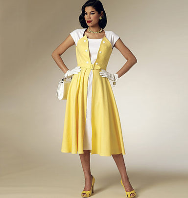 B6211 Misses' Retro Dress and Belt from Jaycotts Sewing Supplies