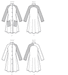 B6254 Misses' Coat Dress from Jaycotts Sewing Supplies