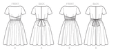 B6318 Misses' Tie-Waist Dress from Jaycotts Sewing Supplies